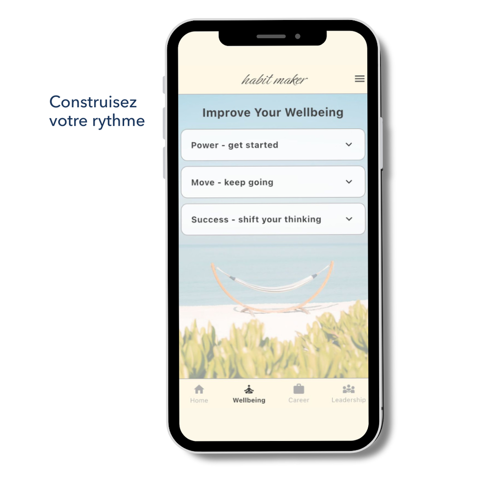 Outil de création d’habitudes conçu pour s’adapter au rythme de chacun, favorisant le bien-être, la régularité et les progrès personnels dans le temps.